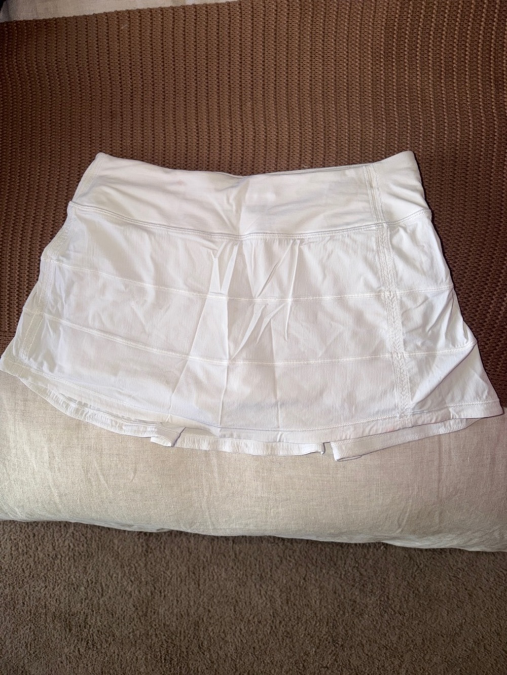 Lululemon White Skirt with Built-In Shorts